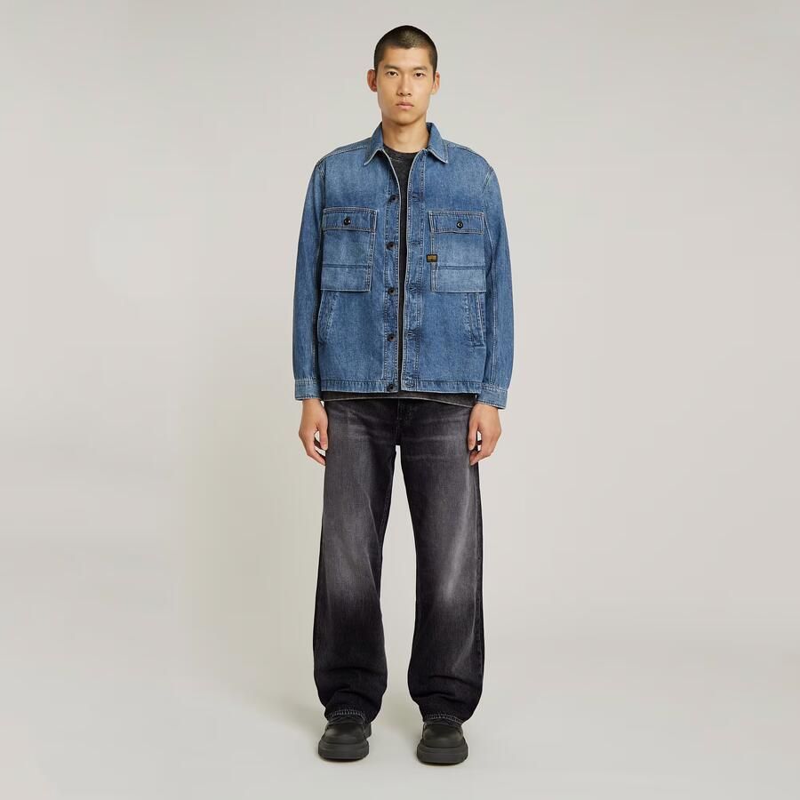 G-Star RAW Mosa Overshirt Midden blauw Heren - Foto 2