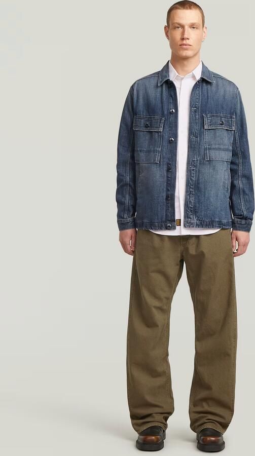 G-Star RAW Mosa Overshirt Midden blauw Heren - Foto 6