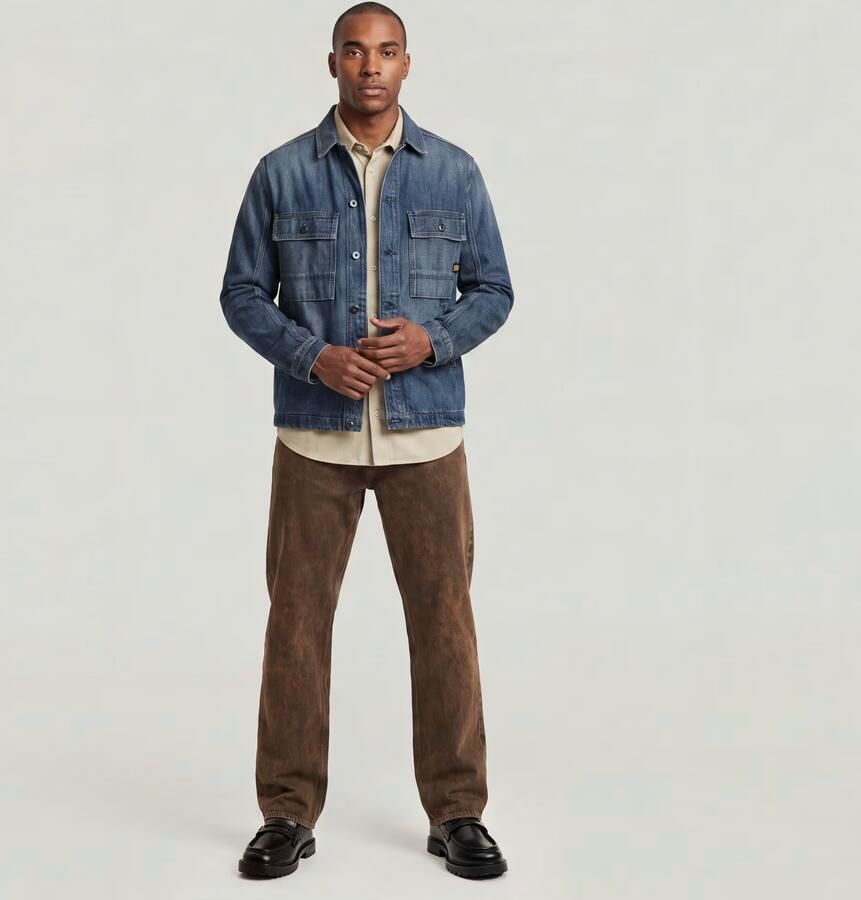 G-Star RAW Mosa Overshirt Midden blauw Heren - Foto 3