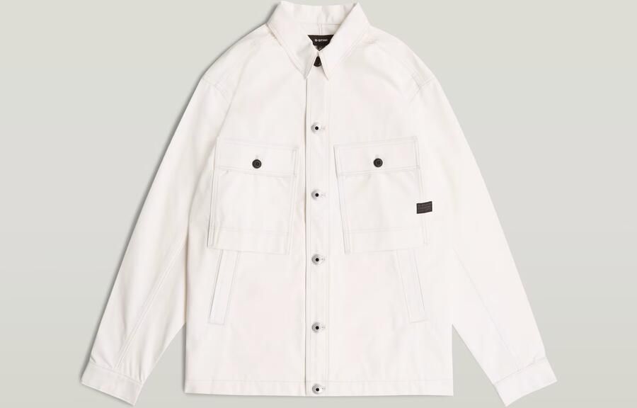 G-Star RAW Mosa Overshirt Wit Heren - Foto 4