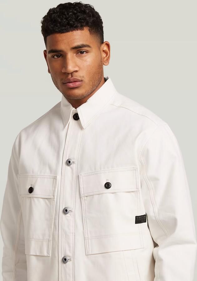G-Star RAW Mosa Overshirt Wit Heren - Foto 3