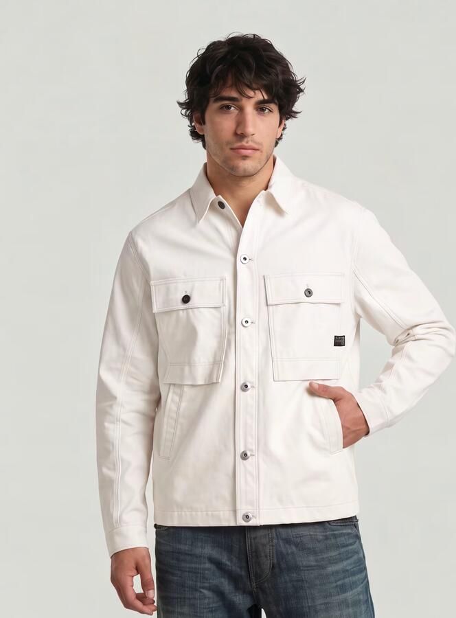 G-Star RAW Mosa Overshirt Wit Heren - Foto 5
