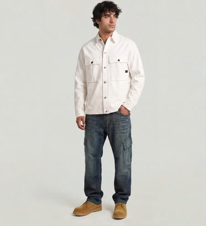 G-Star RAW Mosa Overshirt Wit Heren - Foto 3