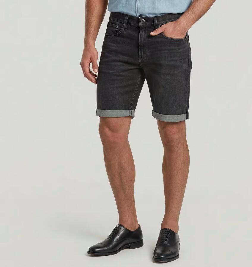 G-Star Raw Korte regular fit jeans met steekzakken model 'Mosa' - Foto 9