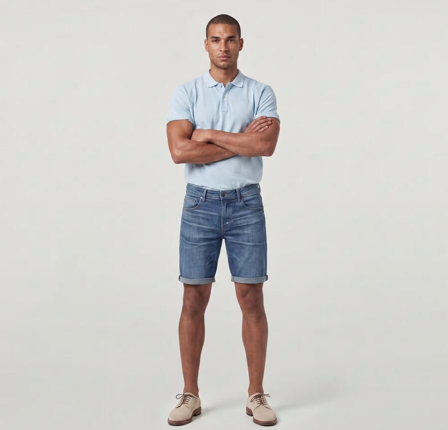 G-Star RAW Mosa Short Midden blauw Heren - Foto 4