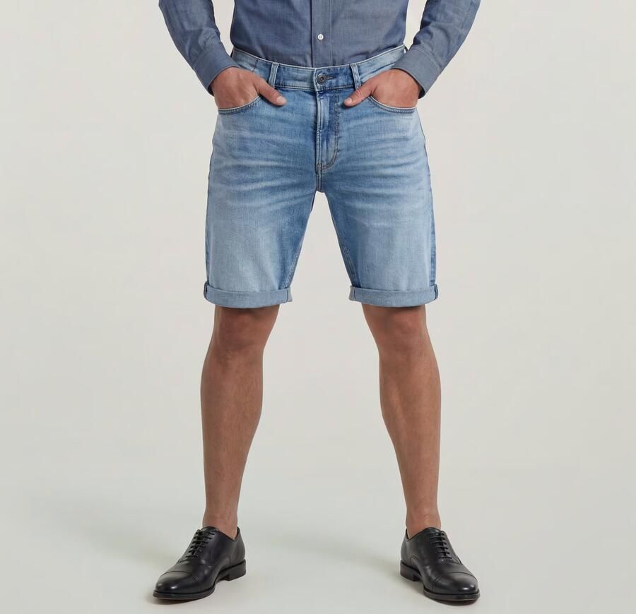 G-Star Raw Korte regular fit jeans met steekzakken model 'Mosa' - Foto 13