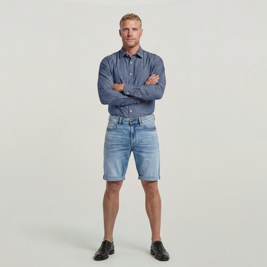 G-Star Raw Korte regular fit jeans met steekzakken model 'Mosa' - Foto 10