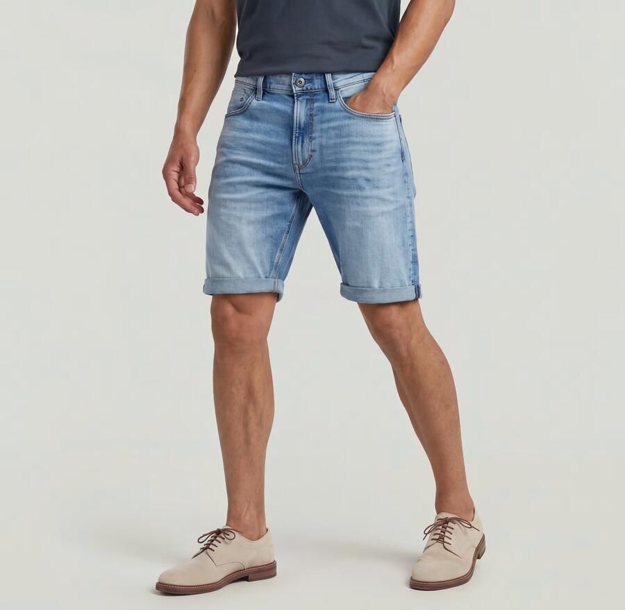 G-Star Raw Korte regular fit jeans met steekzakken model 'Mosa' - Foto 7