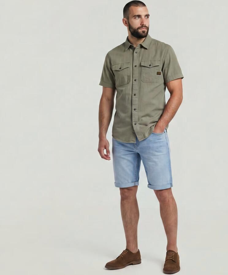 G-Star RAW Mosa Short Midden blauw Heren - Foto 6