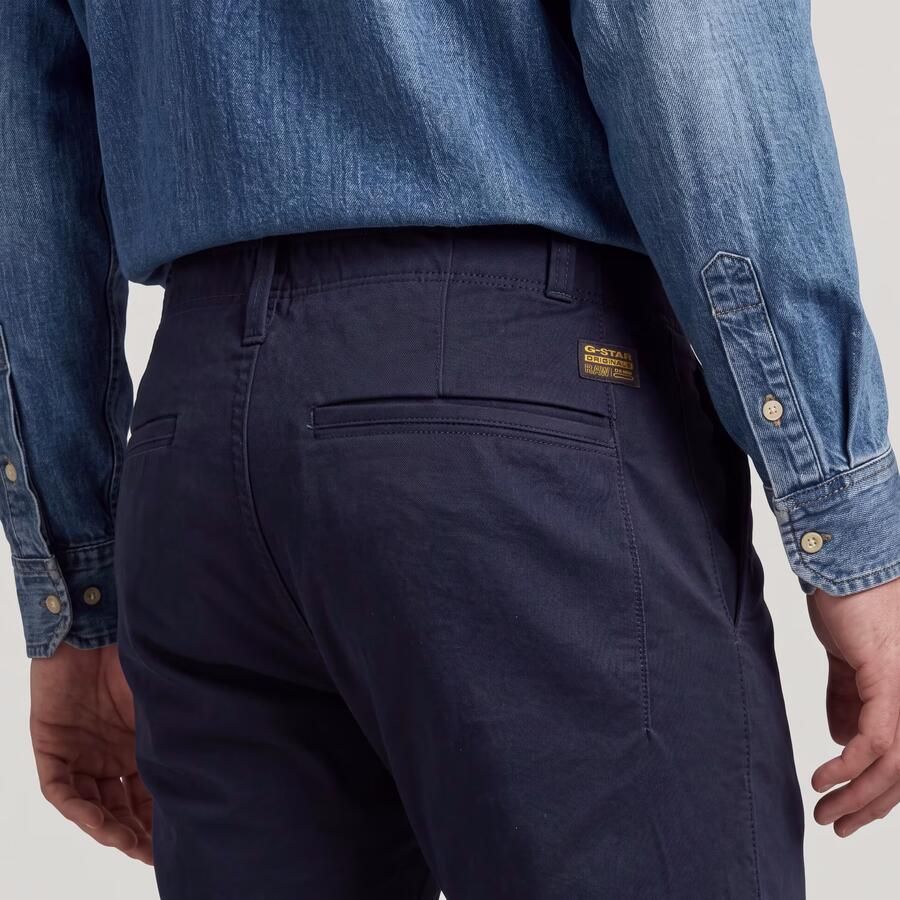 G-Star RAW Mosa Straight Chino Donkerblauw Heren - Foto 8