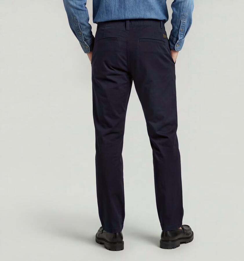 G-Star RAW Mosa Straight Chino Donkerblauw Heren - Foto 9