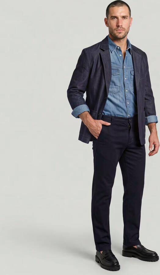 G-Star RAW Mosa Straight Chino Donkerblauw Heren - Foto 12