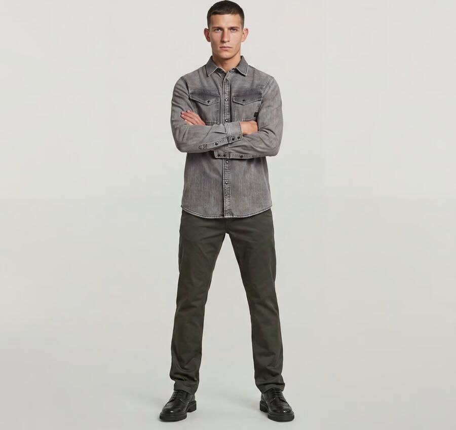 G-Star RAW Mosa Straight Chino Grijs Heren - Foto 9