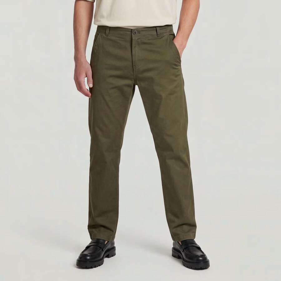G-Star Raw Straight leg chino met steekzakken model 'Mosa' - Foto 3