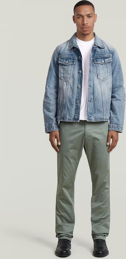 G-Star RAW Mosa Straight Chino Groen Heren - Foto 6