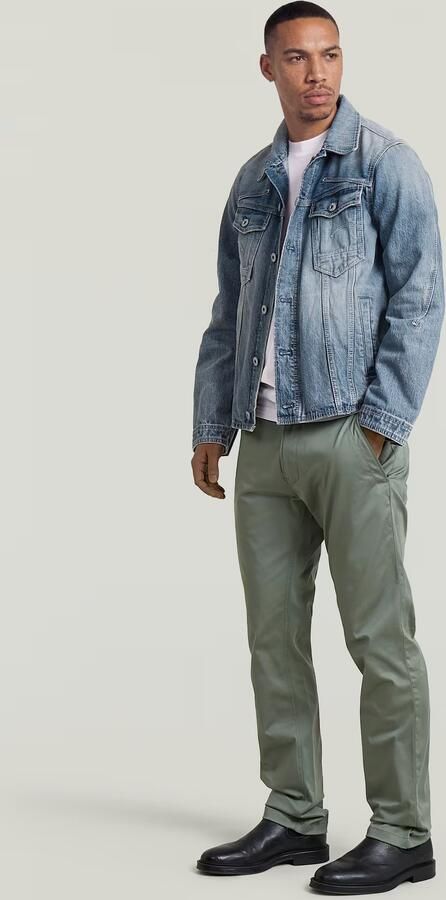 G-Star RAW Mosa Straight Chino Groen Heren - Foto 5