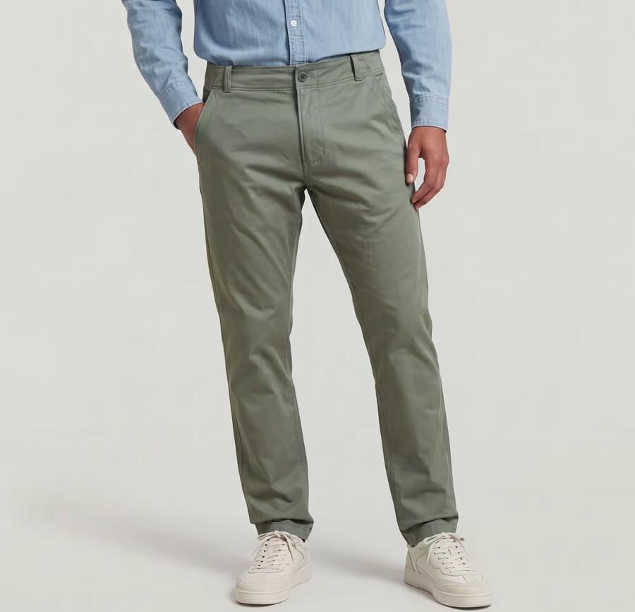 G-Star RAW Mosa Straight Chino Groen Heren - Foto 3