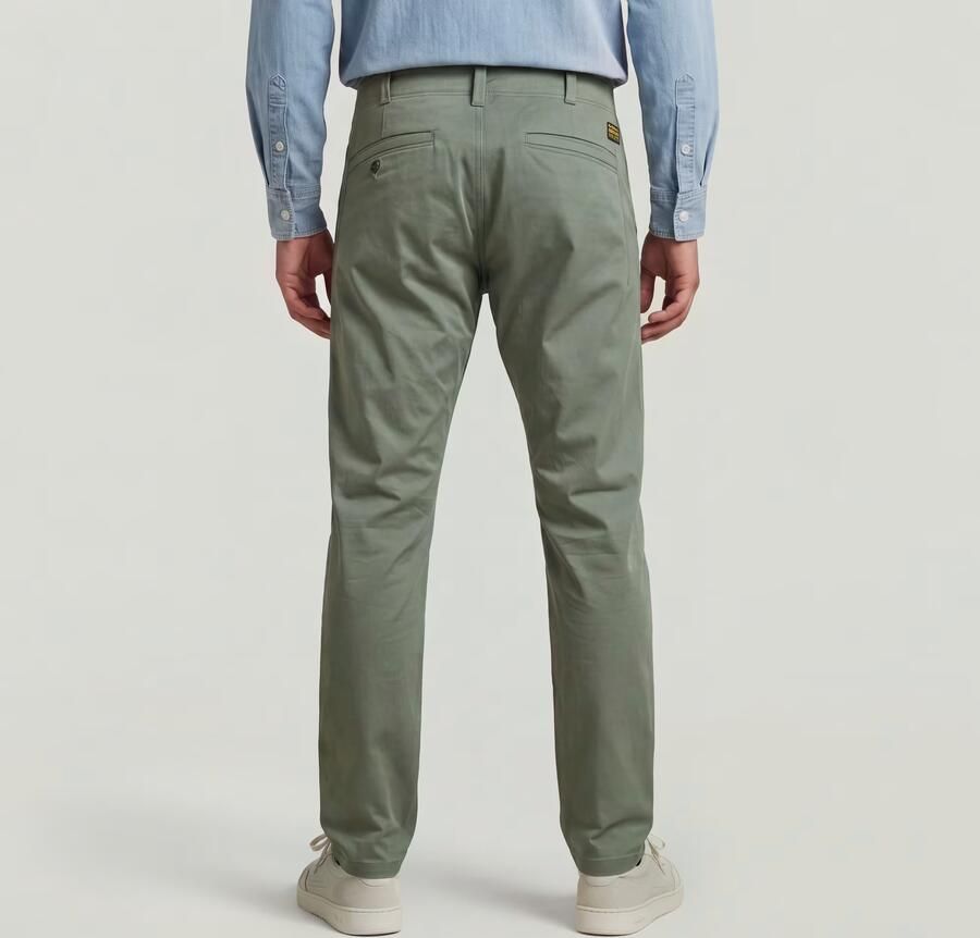 G-Star RAW Mosa Straight Chino Groen Heren - Foto 4