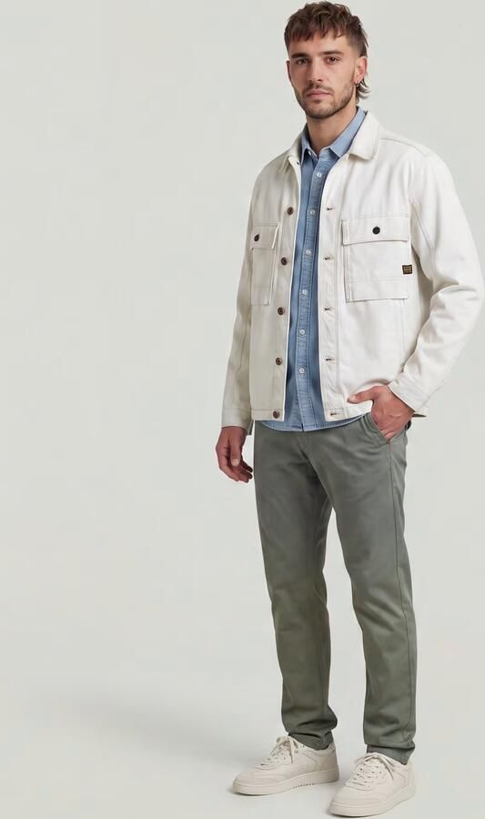 G-Star RAW Mosa Straight Chino Groen Heren - Foto 6