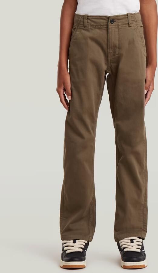 G-Star RAW Mosa Straight Chino voor jongens Groen jongens