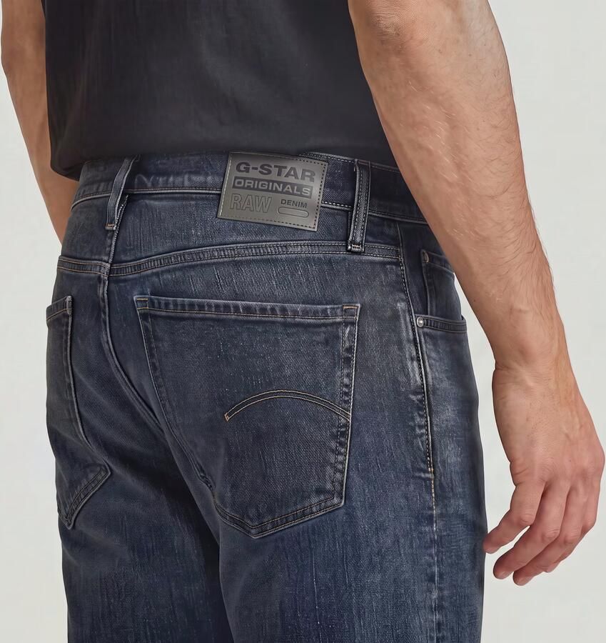 G-Star RAW Mosa Straight Jeans Donkerblauw Heren - Foto 5