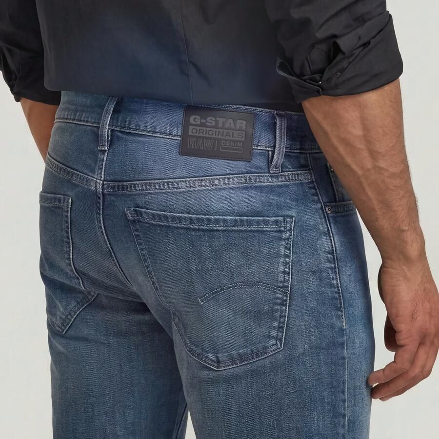 G-Star RAW Mosa Straight Jeans Donkerblauw Heren - Foto 3