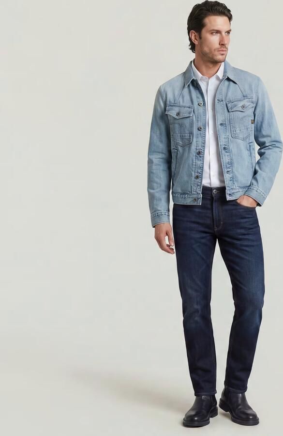 G-Star RAW Straight jeans Mosa Straight met lichte naden - Foto 12