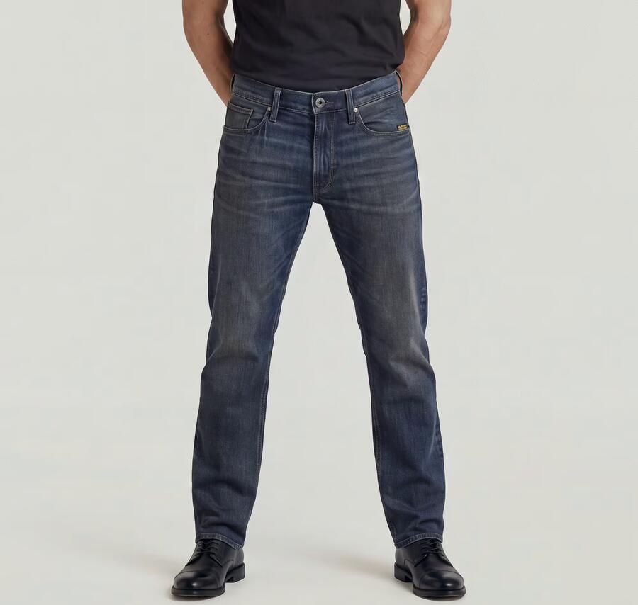 G-Star RAW Mosa Straight Jeans Donkerblauw Heren - Foto 4