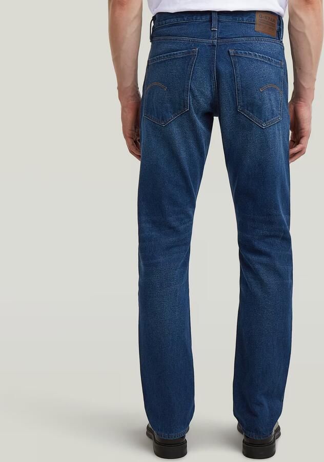 G-Star RAW Mosa Straight Jeans Donkerblauw Heren