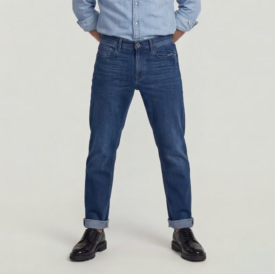 G-Star RAW Mosa Straight Jeans Donkerblauw Heren - Foto 3