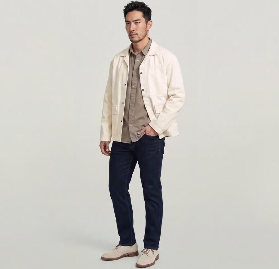 G-Star RAW Mosa Straight Jeans Donkerblauw Heren - Foto 4