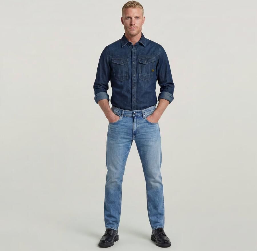 G-Star Raw Straight fit jeans met labelpatch model 'Mosa' - Foto 11