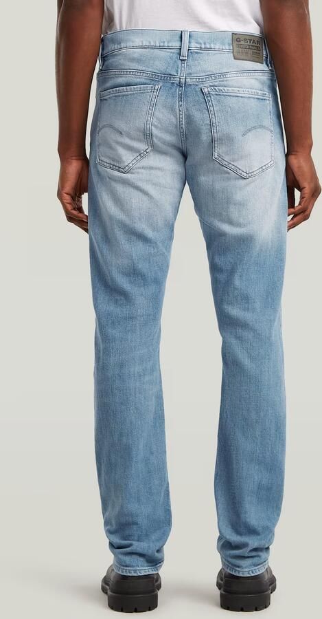 G-Star RAW Mosa Straight Jeans Midden blauw Heren - Foto 4