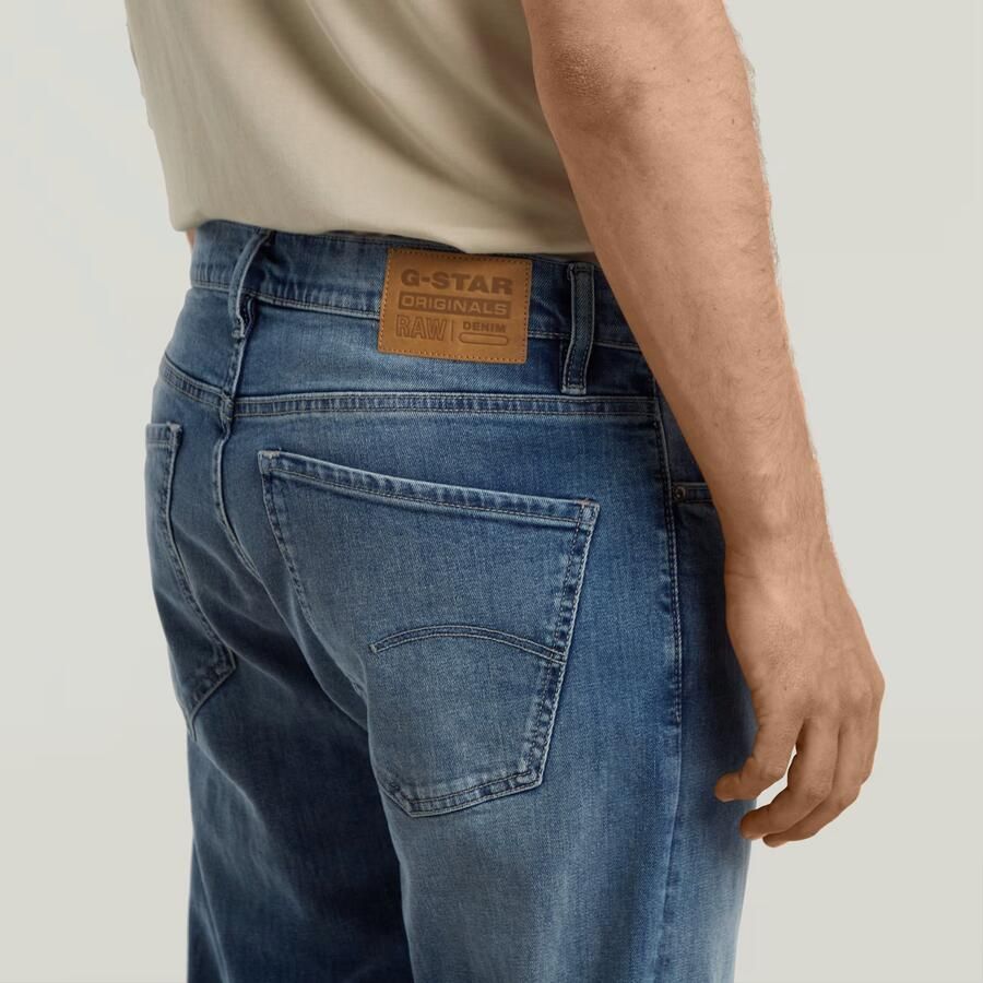 G-Star RAW Mosa Straight Jeans Midden blauw Heren - Foto 2