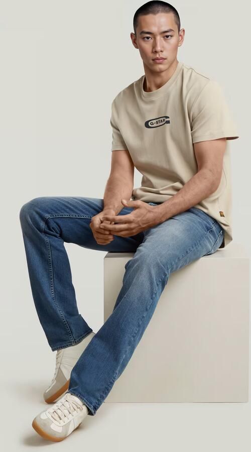 G-Star RAW Mosa Straight Jeans Midden blauw Heren - Foto 5