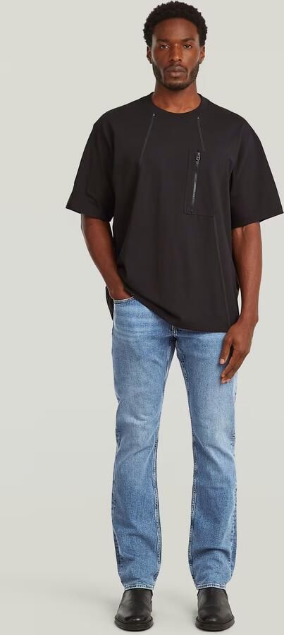 G-Star Raw Straight leg jeans met steek- en achterzakken model 'Mosa' - Foto 13