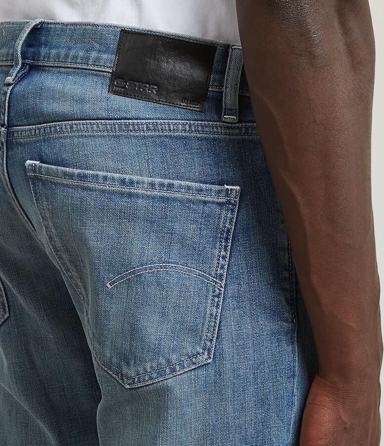 G-Star RAW Mosa Straight Jeans Midden blauw Heren - Foto 3