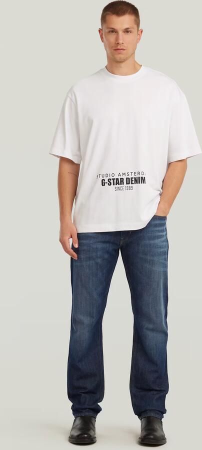 G-Star RAW Mosa Straight Jeans Midden blauw Heren - Foto 6