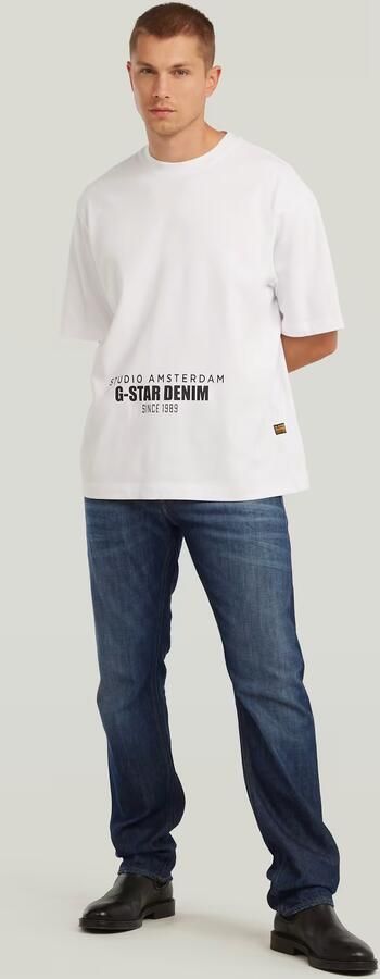 G-Star RAW Mosa Straight Jeans Midden blauw Heren - Foto 7