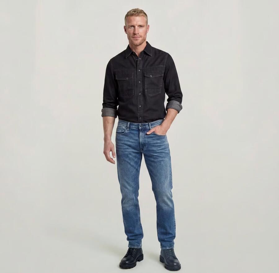 G-Star Raw Jeans D23692-C052 MOSA STRAIGHT-C606 FADED CASCADE - Foto 12