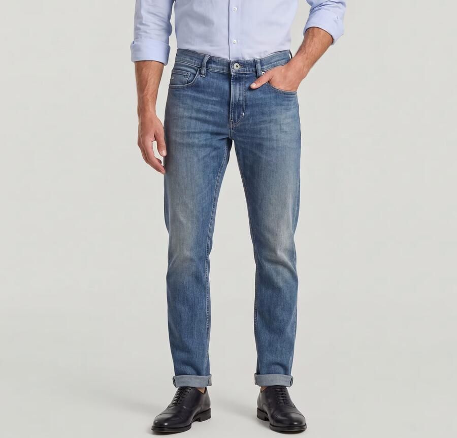 G-Star RAW Mosa Straight Jeans Midden blauw Heren - Foto 6