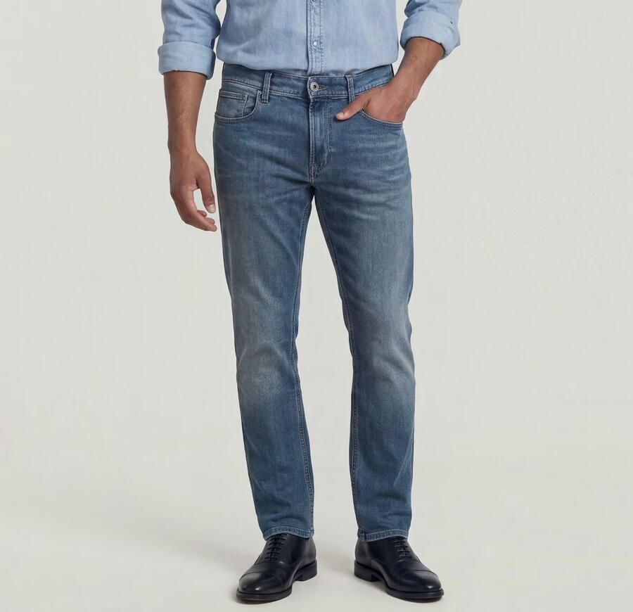 G-Star RAW Mosa Straight Jeans Midden blauw Heren - Foto 5