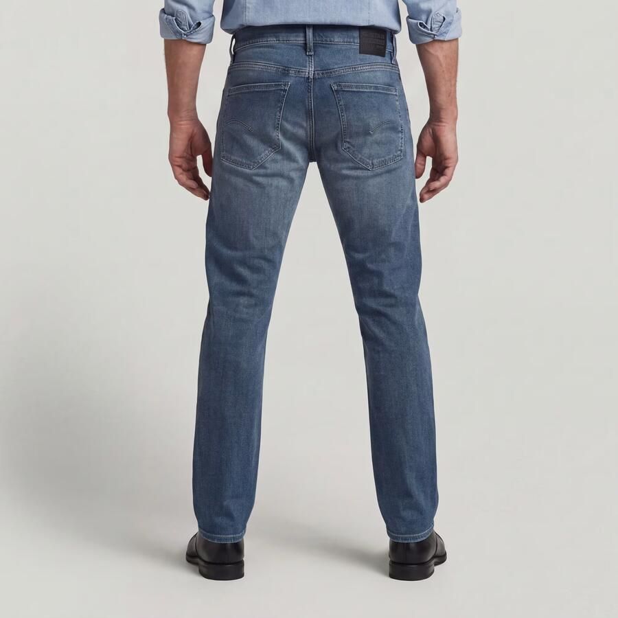 G-Star RAW Mosa Straight Jeans Midden blauw Heren - Foto 3
