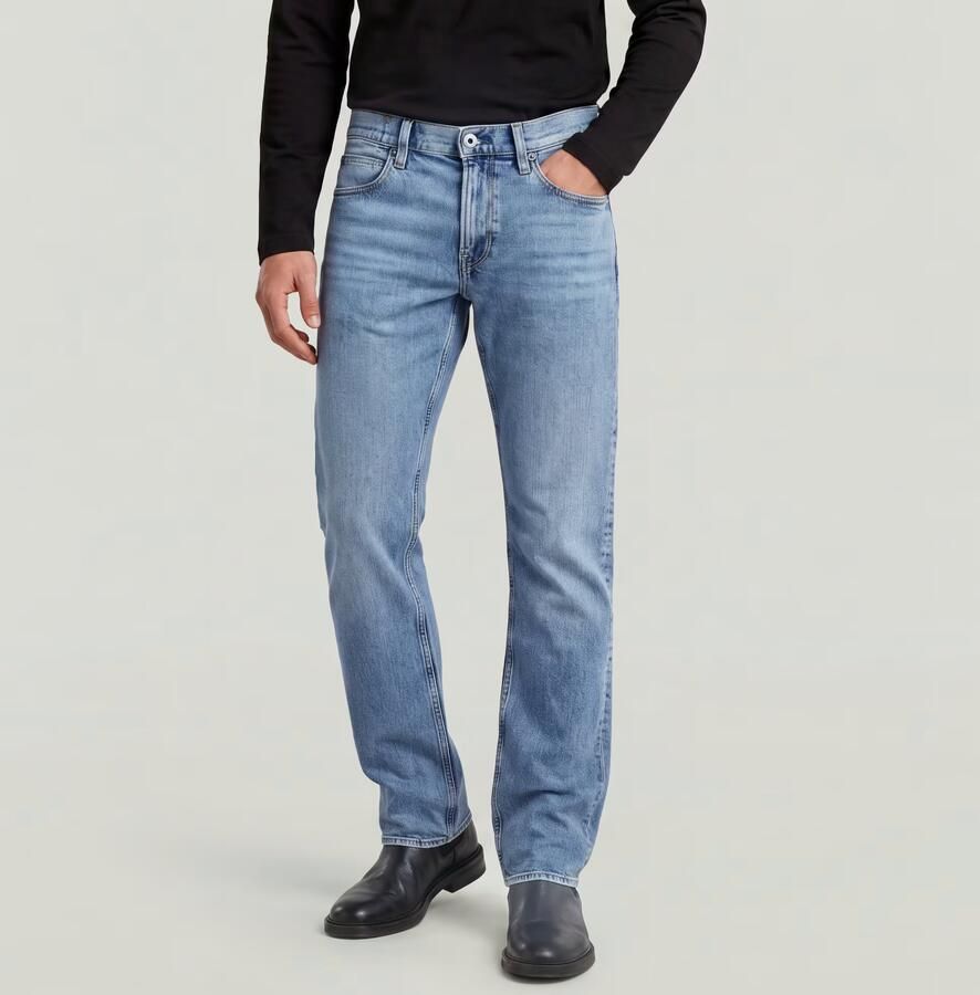 G-Star Raw Straight leg jeans met steek- en achterzakken model 'Mosa' - Foto 8