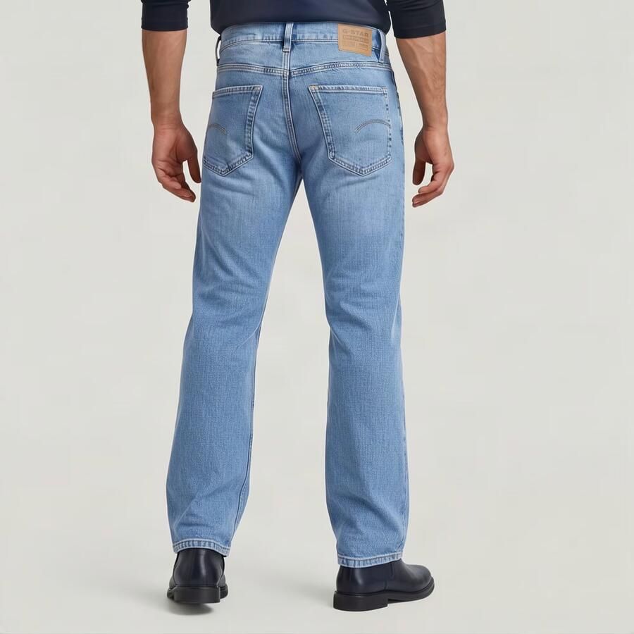 G-Star Raw Straight leg jeans met steek- en achterzakken model 'Mosa' - Foto 7