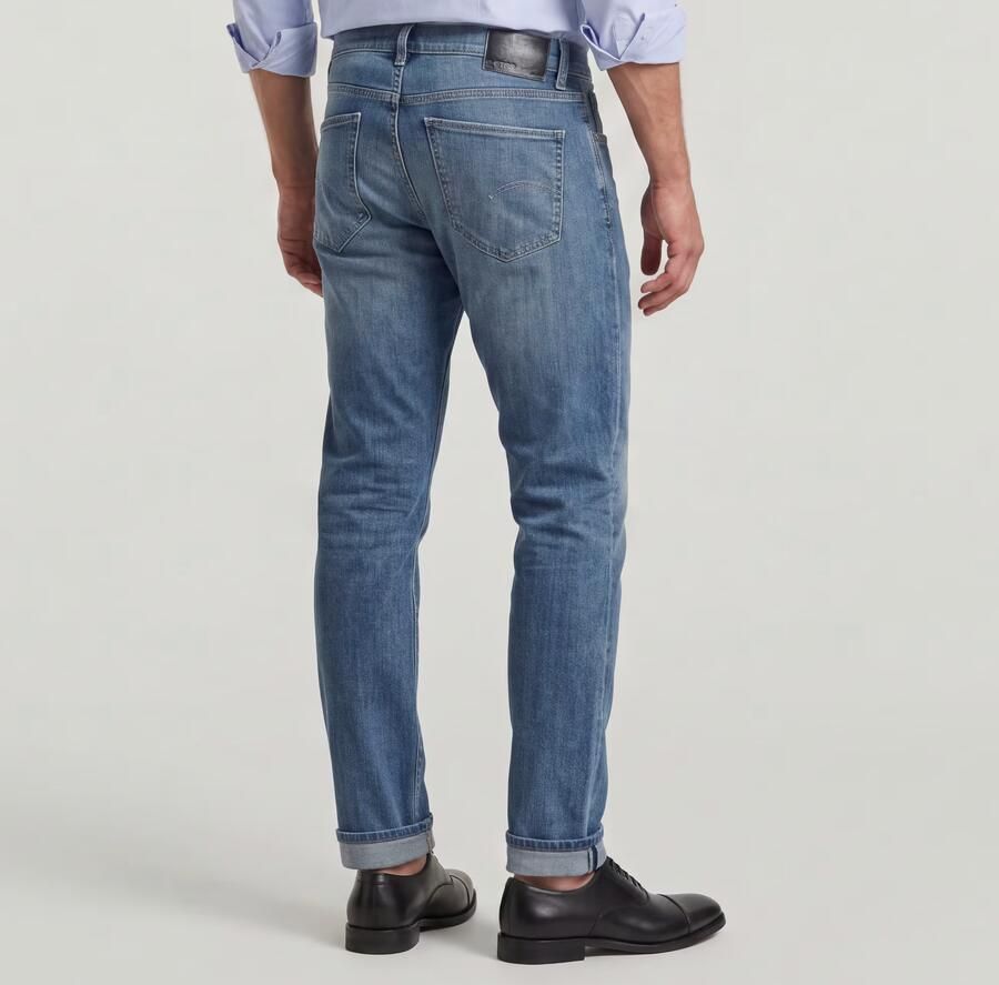 G-Star RAW Mosa Straight Jeans Midden blauw Heren - Foto 5