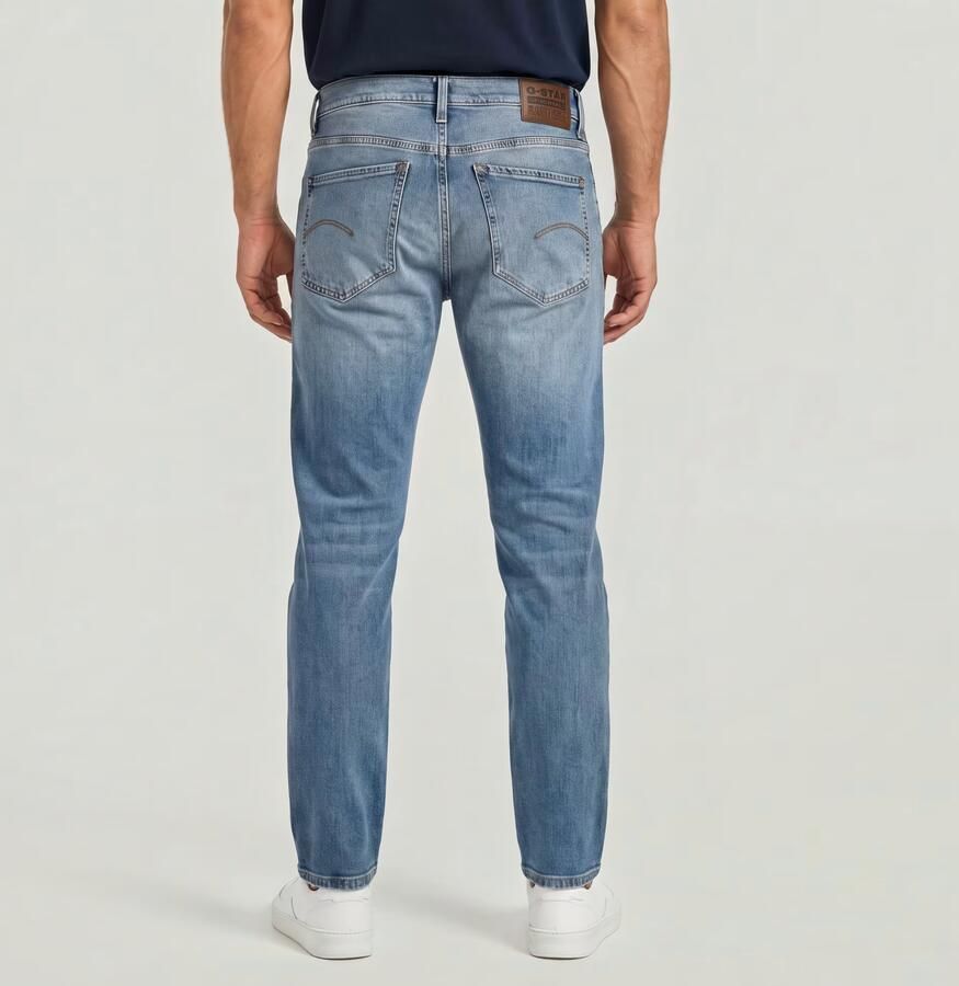 G-Star RAW Mosa Straight Jeans Midden blauw Heren - Foto 2