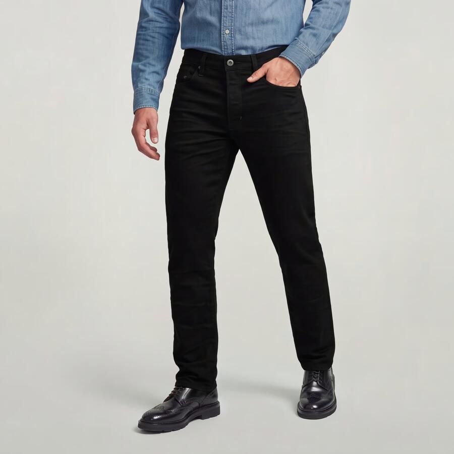 G-Star RAW Mosa Straight Jeans Zwart Heren