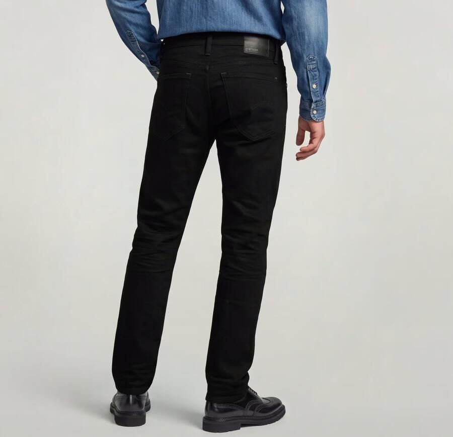 G-Star RAW Mosa Straight Jeans Zwart Heren - Foto 4