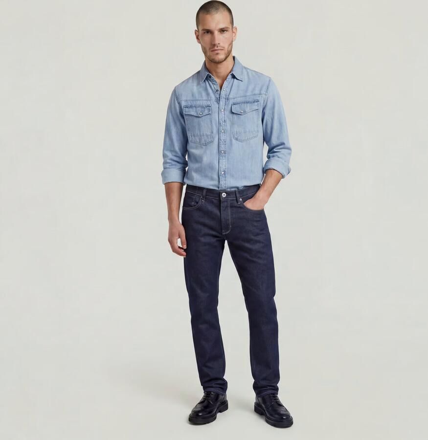 G-Star Raw Straight fit jeans met steekzakken model 'Mosa' - Foto 7